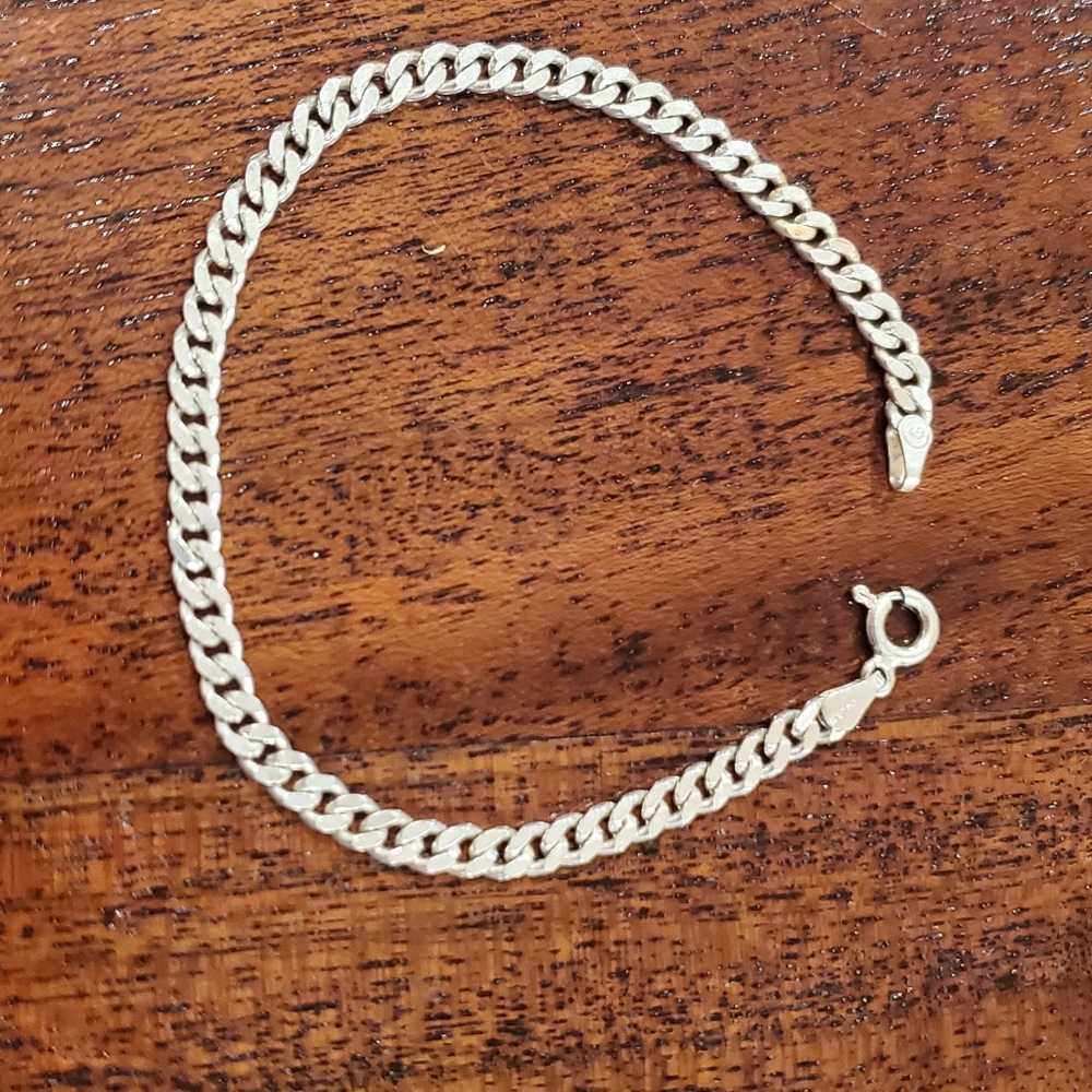Sterling Silver (925 Italy) Link Bracelet